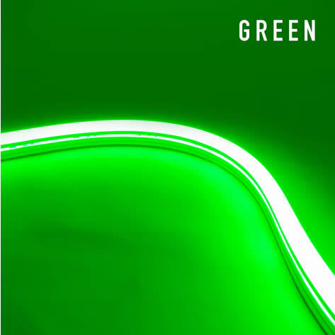 Diode LED DI-24V-TE-NBL2-GN-32 32.8ft Neon Blaze Flexible LED Lighting Green Color 24V Top Bending