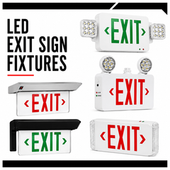 LED Exit Sign Fixtures