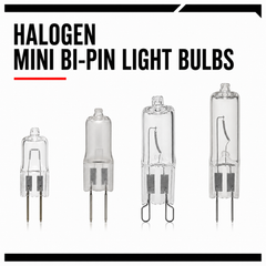 Halogen Mini Bi-Pin Light Bulbs