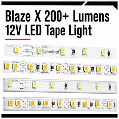 Blaze X 200+ Lumens 12V LED Tape Light