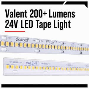 Valent 200+ Lumens 24V LED Tape Light