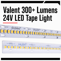 Valent 300+ Lumens 24V LED Tape Light