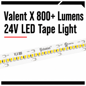 Valent X 800+ Lumens 24V LED Tape Light