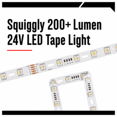 Squiggly 200+ Lumen 24V LED Tape Light