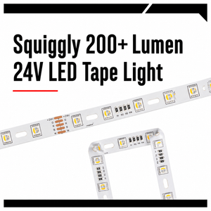 Squiggly 200+ Lumen 24V LED Tape Light