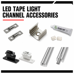 LED Tape Light Channel Accessories