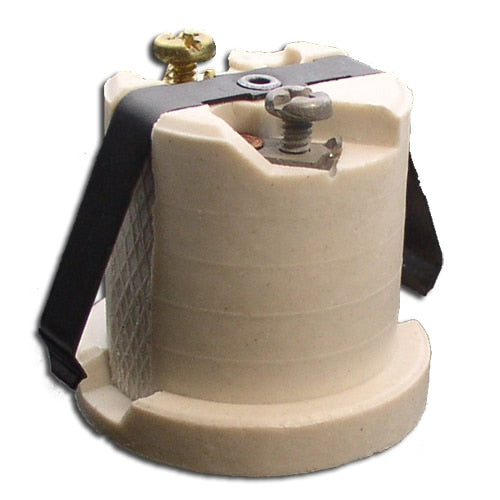 LH0001 Incandescent medium base porcelain snap-in lamp holder/socket