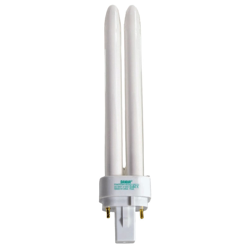 Damar 06269A F26DTT/827 26W CFL Double Twin Tube 2700K G24d-3 2-pin Base