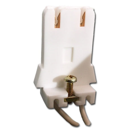 LH0102 Unshunted, straight insertion, water resistant, screw mount lamp holder/socket