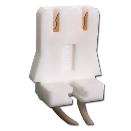 LH0103 Unshunted, straight insertion, water resistant, slide on / screw mount lamp holder/socket