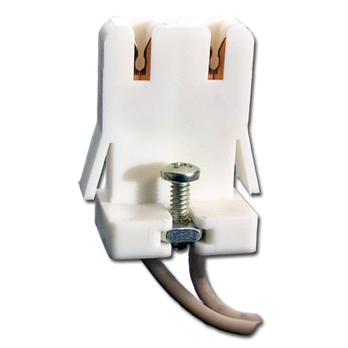 LH0104 Unshunted, straight insertion, water resistant, push fit / screw down lamp holder/socket