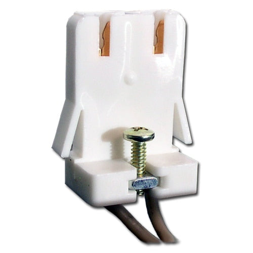 LH0106 Unshunted, straight insertion, water resistant, push fit / screw down lamp holder/socket