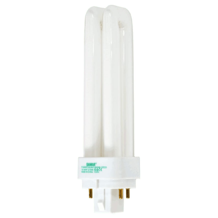 Damar 26369A F13DDTT/DE/830 13W CFL Double Twin Tube 3000K G24q-1 4-pin Base