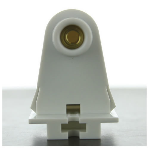 LH0162 Shunted, compressible end, push fit or screw down slimline lamp holder/socket