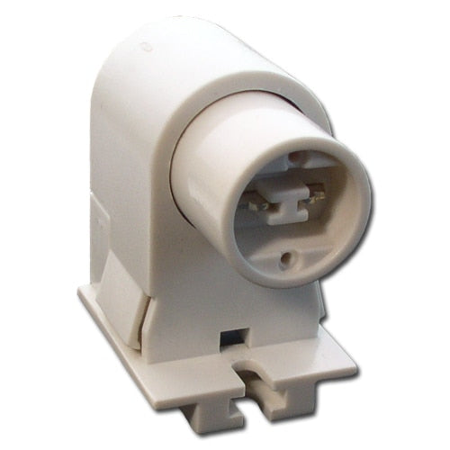 LH0166 Unshunted, push fit, screw down, compressible, lamp holder/socket with horizontal contacts HO/VHO