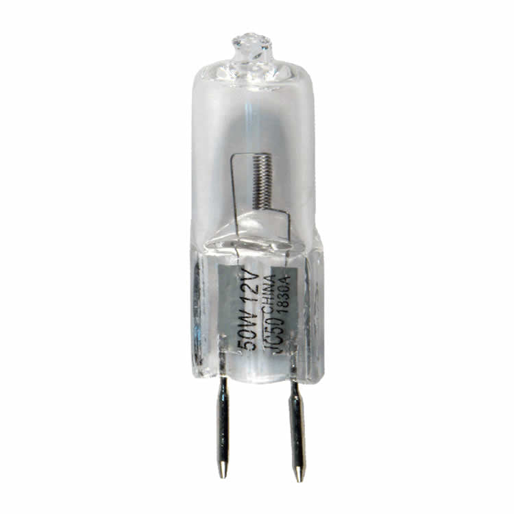 Damar 01830A 50W JC Halogen Bulb GY6.35 Bi-Pin Base 12V