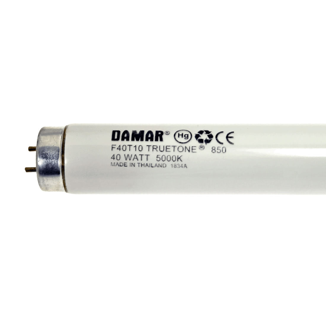 Damar 01834A F40T10/850 40W T10 Fluorescent Tube 5000K G13 Bi-Pin Base