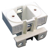 LH0183 5,7,9 & 11w G23, G23-2 2 pin CFL lamp holder/socket with two hole horizontal mount