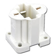 LH0184 5,7,9 & 11w G23, G23-2 2 pin CFL lamp holder/socket with four hole vertical mount