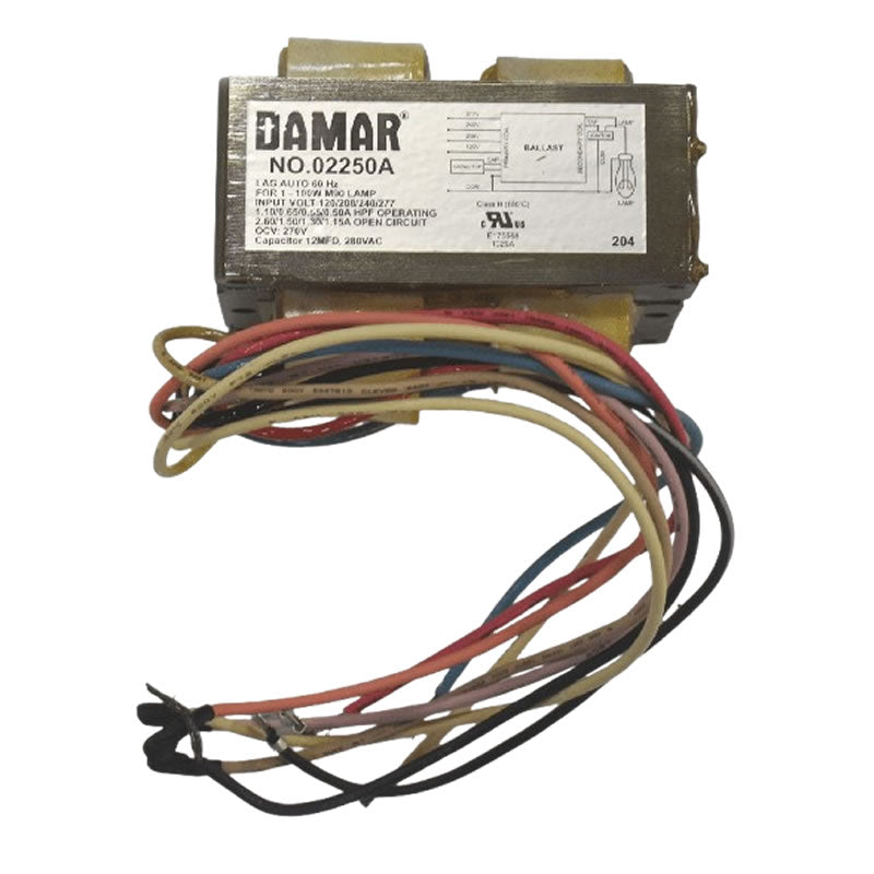 Damar 02250A 100WMH Quad Metal Halide Ballast Kit 120/208/240/277V