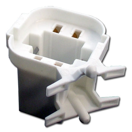 LH0254 26/32w G24q-3, GX24q-3 4 pin CFL lamp holder/socket with split pin 45' horizontal mounting