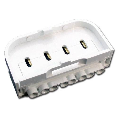 LH0267 2G11 4 pin CFL lamp holder/socket with push fit horizontal mounting