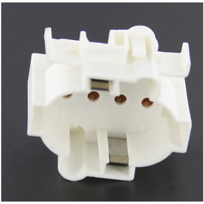 LH0311 13w 2GX7, 4 pin CFL lamp holder/socket with 2 hole snap in horizontal mounting