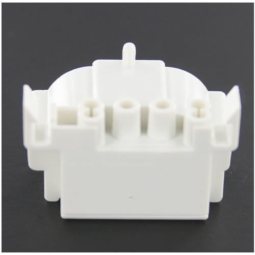 LH0312 13w 2GX7, 4 pin CFL lamp holder/socket with 2 hole snap in horizontal mounting