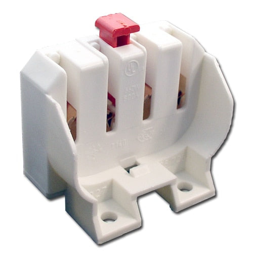 LH0327 2G11 base CFL horizontal lamp holder/socket with two hole mounting and press release