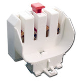 LH0328 2G11 base CFL horizontal lamp holder/socket with snap in mounting and press release