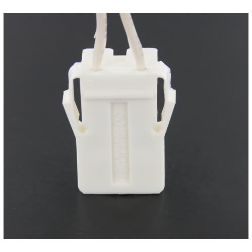 LH0365 Unshunted, T8 only, water resistant, push fit, lamp holder/socket with locking clip