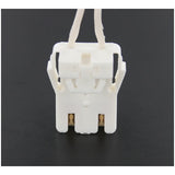 LH0365 Unshunted, T8 only, water resistant, push fit, lamp holder/socket with locking clip