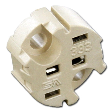 LH0380 G4, G5.3, G6.35 halogen lamp holder/socket with two hole mounting and no leads