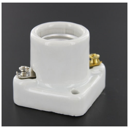 LH0400 E27/E27 med base incandescent lamp holder/socket with two hole mounting and screw terminals