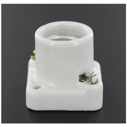 LH0400 E27/E27 med base incandescent lamp holder/socket with two hole mounting and screw terminals