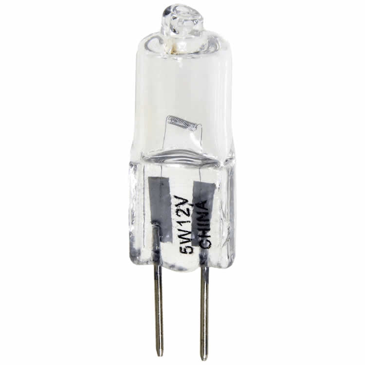 Damar 04595A 5W JC Halogen Bulb G4 Bi-Pin Base 12V