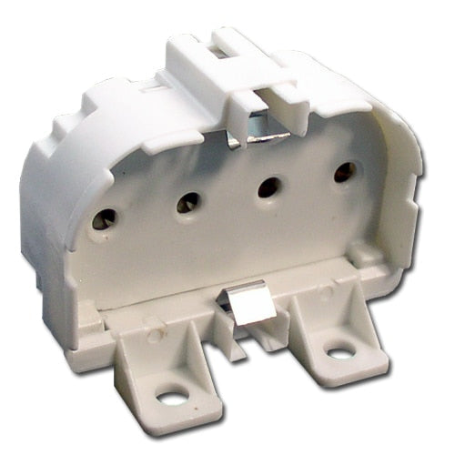 LH0481 Unshunted, 2G11 base lamp holder/socket with two hole horizontal mounting
