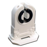 LH0489 Unshunted, rotary locking, medium bipin lamp holder/socket with slide on mounting