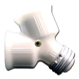 LH0503 E26 medium base lamp holder/socket coverts one light socket to a two light lamp holder/socket