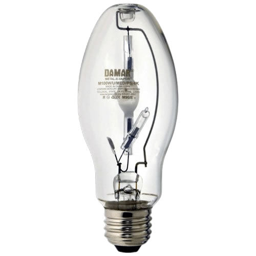 Damar 05250A M100W/U/MED/PS/4K 100W Metal Halide ED17 4000K E26 Base