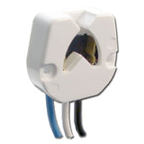 LH0628 Unshunted, disconnect "V" lock lamp holder/socket with 2 hole mounting and 8" leads