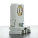 LH0652 Unshunted, T8-T12 low profile lamp holder/socket with push fit/slide on mounting