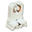 LH0652 Unshunted, T8-T12 low profile lamp holder/socket with push fit/slide on mounting