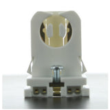 LH0652 Unshunted, T8-T12 low profile lamp holder/socket with push fit/slide on mounting