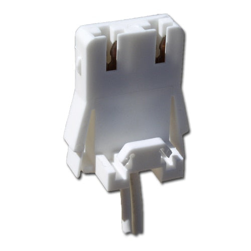 LH0705 Unshunted, straight insert, water resistant lamp holder/socket with push fit mounting and locking clip