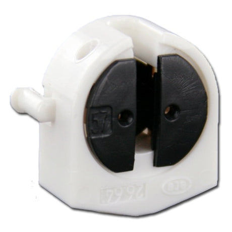 LH0768 Unshunted, T5 miniature bipin rotary locking lamp holder/socket with rear split pin mounting