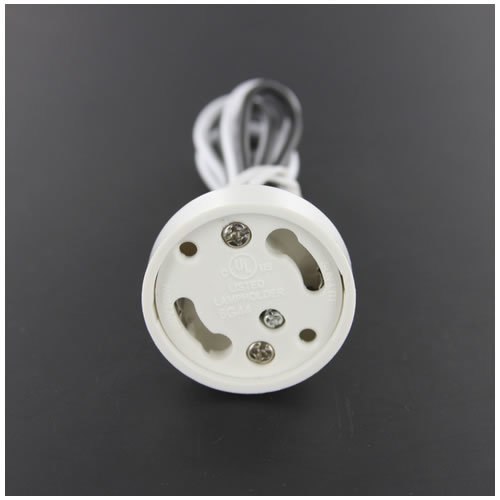 LH0772 GU24 Base CFL lamp holder/socket with 1/8 IPS mounting and 24" leads