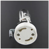 LH0774 GU24 Base CFL lamp holder/socket with 1/8 IPS side hickey mounting and 24" leads