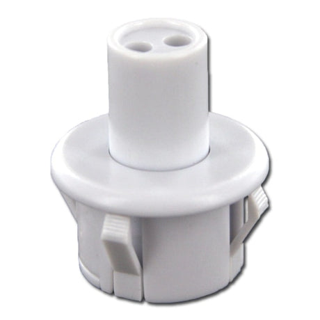 LH0797 T5 miniature bipin, compressible end lamp holder/socket with push fit mounting