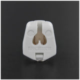 LH0837 Unshunted, "V" lock T5 miniature bipin lamp holder/socket with rear split pin mounting